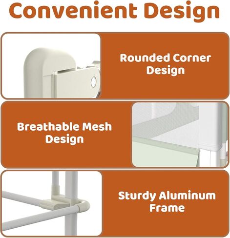 Baby Bassinet Bedside Sleeper, Foldable Bed Rail for Toddlers, Co-Sleeping Baby Bed with Lifting Fence, Baby Sleeping Fence with Adjustable Height in Kuwait