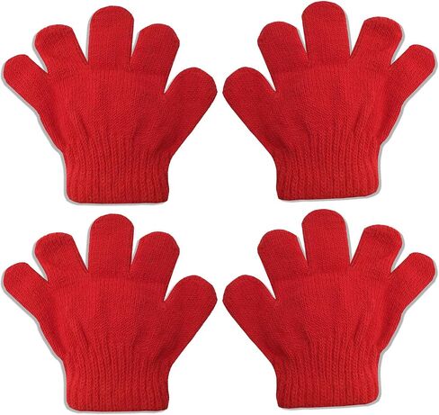 grinderPUNCH 2 Pair Pack Infant to Toddler Baby Gloves Stretchy Knit Warm Winter (Ages 0-3) in Saudi Arabia