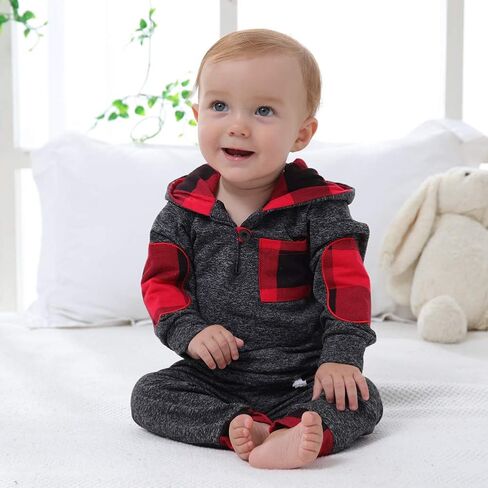 ملابس أطفال أولادي من SANMIO ملابس بقلنسوة للرضع سترة كلاسيكية منقوشة + بنطلونات 18 24 متر 3T ملابس للأولاد 0 6 12 متر أطقم أطفال in Kuwait