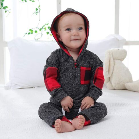 ملابس أطفال أولادي من SANMIO ملابس بقلنسوة للرضع سترة كلاسيكية منقوشة + بنطلونات 18 24 متر 3T ملابس للأولاد 0 6 12 متر أطقم أطفال in Kuwait