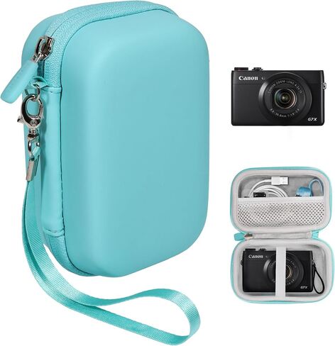 حافظة كاميرا رقمية Alltravel لكاميرا Canon PowerShot G7 X Mark II/ G7 X Mark III / G5 X Mark II / G7X الرقمية، حقيبة كاميرا Point and Shoot Vlogging (أسود) in Kuwait