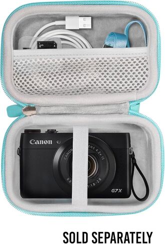 حافظة كاميرا رقمية Alltravel لكاميرا Canon PowerShot G7 X Mark II/ G7 X Mark III / G5 X Mark II / G7X الرقمية، حقيبة كاميرا Point and Shoot Vlogging (أسود) in Kuwait