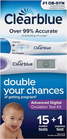 Clearblue Advanced Digital Ovulation Test Kit, 16 Ct in Saudi Arabia