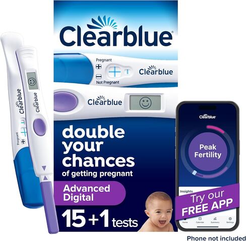 Clearblue Advanced Digital Ovulation Test Kit, 16 Ct in Saudi Arabia