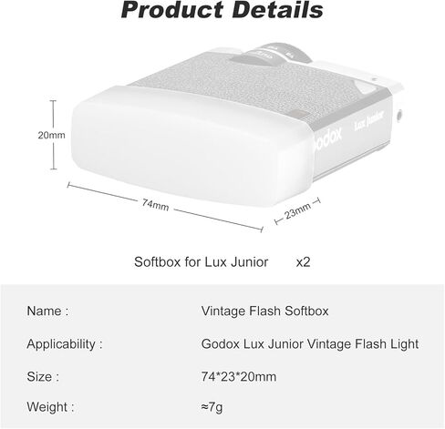 موزع فلاش لـ Godox Lux Junior Flash Speedlite - عبوتان باللون الأبيض in Kuwait