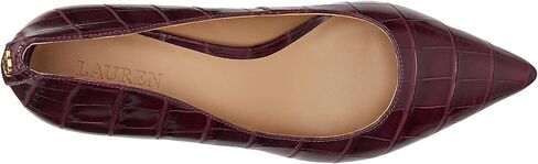 Lauren Ralph Lauren Adrienne Crocodile-Embossed Leather Pumps in Saudi Arabia
