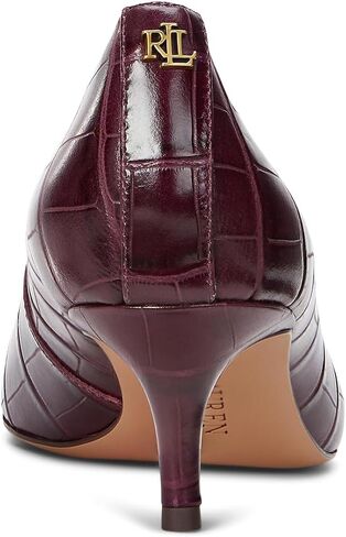 Lauren Ralph Lauren Adrienne Crocodile-Embossed Leather Pumps in Saudi Arabia