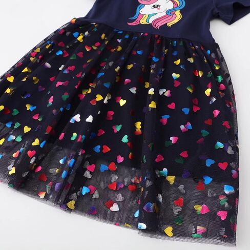 Toddler Girl Ice Cream Sequin Pattern Summer Dress Casual Style Clothes in Saudi Arabia