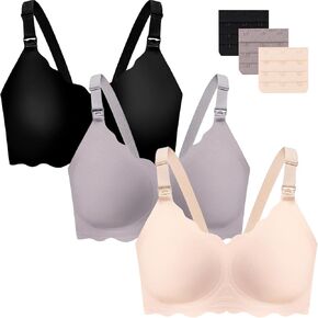 UHdod Nursing Bras for Breastfeeding, Maternity Bra for Pregnancy, Breastfeeding Bras for Women, Comfort Pregnancy Sleep Bra