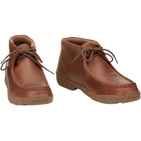 Justin Men's Driver Moc Casual Shoes - Waxy Dark Brown