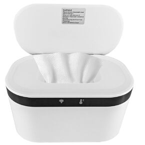 Baby Wipe Warmer, Wet Wipe Warmer 5 Modes of Temperature Heating Control Dual Heat for Baby's Comfort Large Capacity Wipes Dispenser Diaper Wipe Warmer with Night Light