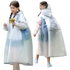 Children's hooded raincoat, outdoor waterproof student raincoat jacket, boys and girls' school raincoat