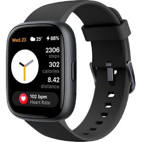 ساعة ذكية للنساء، أليكسا مدمجة، الرد على المكالمات وإجراء المكالمات، ساعة تعقب اللياقة البدنية مقاس 1.83 بوصة مع مراقب معدل ضربات القلب، متتبع النوم، عداد الخطى، مقاومة للماء IP68، ساعة ذكية متوافقة مع Android iOS in Kuwait