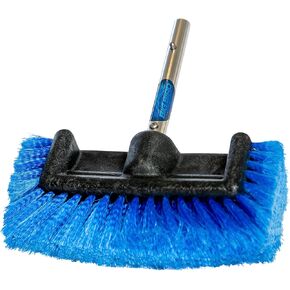 Big Bird Brush (Medium) Blue Boat Deck Scrub Brush for Cleaning and Washing - Boat Cleaner & Car Cleaner