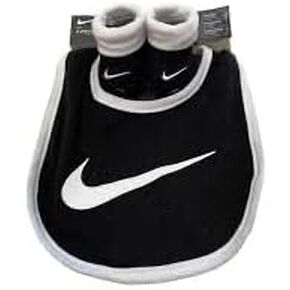 Nike 2 piece bib/booties 0-6 month, Newborn, Black