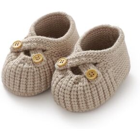 Baby Booties Newborn Babe First Walkers Non-Slip Stay On Boots Crib Shoes Sock Warm Knit Booties
