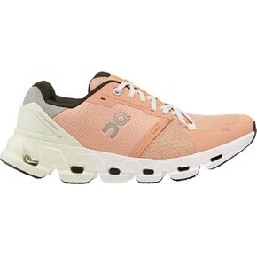 On Women's Cloudflyer 4 Sneakers, Peach/Aloe, 6 Medium US