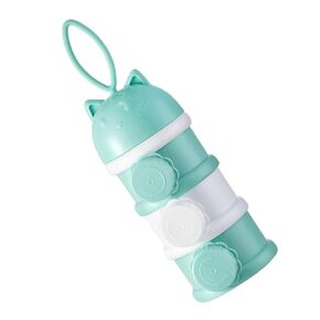1pc 3 Milk Powder Box Formula Dispenser Travel Formula Container Stackable Storage Case Milk Powder Compartment Milk Powder Dispenser Food Organizer Pp Storage Box Snack