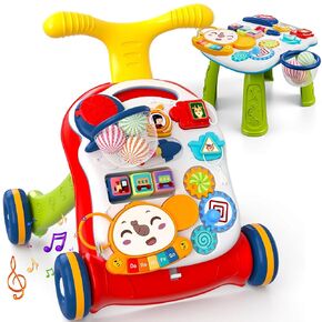 3-in-1 Baby Walker for Boys Girls, Sit to Stand Learning Walker, Baby Push Walker, Learning Push Toys for Baby Infant Toddler 12+ Months
