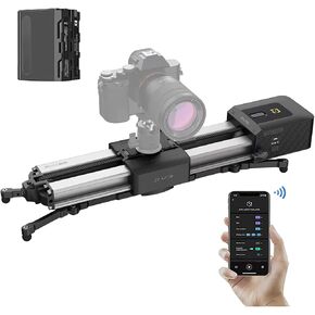 ZEAPON Motorized Micro 2 Plus Camera Slider, 54cm/21in Travel Distance, 4.5kg Carrying Capacity 39 Decibels Motor 30s Magnetic Quick Release Secure Locking 3 Adjustable Speeds in Kuwait