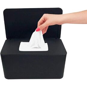 Moorfowl Baby Wipe Dispenser for Bathroom, Upgarde Design(8.2L x 4.9W x 3.9H inches), Minimalist Wipes Holder Container Flushable Wipes Box with Lid for Home Office Car