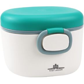 1Pcs Baby Formula Dispenser with Scoop and Leveller,Portable Travel Milk Powder Container Cute Formula Travel Container for Outdoor Travel Room（Green，230g）