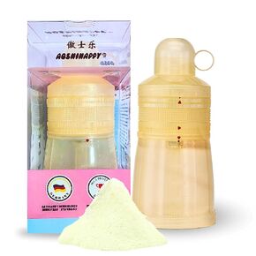 Portable Formula Dispenser, Formula Container, Protein Powder Container (Light Pink Transparent) - 240ml