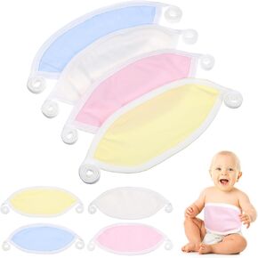 8 Pcs Baby Belly Band Cotton Infant Belly Baby Umbilical Cord Belly Bands for Baby Belly Protector Boy Girl Gifts 0-12 Months, 4 Colors