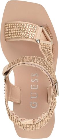 Guess Women's DAWSIN Sandal, Black 001, 8 in Saudi Arabia
