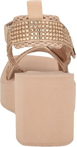 Guess Women's DAWSIN Sandal, Black 001, 8 in Saudi Arabia