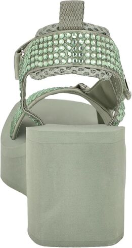 Guess Women's DAWSIN Sandal, Black 001, 8 in Saudi Arabia