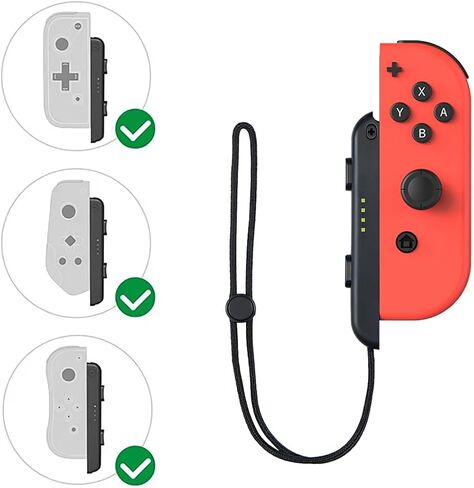ZLY 2 قطعة حزام معصم لوحدة تحكم Joycon، حزام معصم للتبديل Joycon، أشرطة معصم Joycon للتبديل، بديل لأحزمة Joy Con قابلة للتعديل in Kuwait