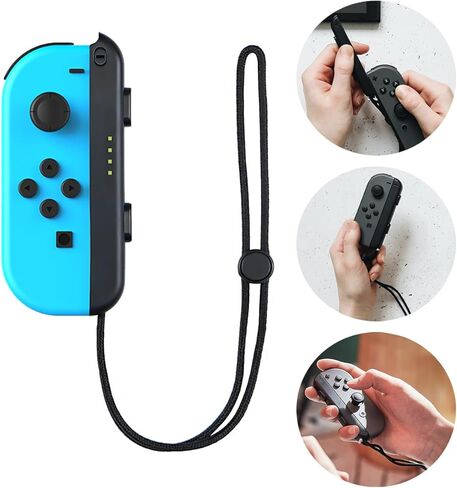 ZLY 2 قطعة حزام معصم لوحدة تحكم Joycon، حزام معصم للتبديل Joycon، أشرطة معصم Joycon للتبديل، بديل لأحزمة Joy Con قابلة للتعديل in Kuwait
