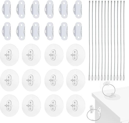 LANMU Adhesive Furniture Wall Anchors, 12 Pairs Anti Tip Furniture Wall Anchor Earthquake Furniture Straps, Prevent Falling for Child Safety in Saudi Arabia