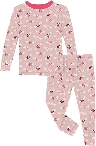 KicKee Pants Baby Girls' Print Long Sleeve Pajama Set (Toddler/Little Big Kids) in Saudi Arabia