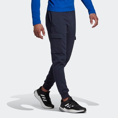 بنطال Adidas Essentials Fleece Cargo - رجالي كاجوال 4XL رمادي متوسط ​​أسود منقط in Saudi Arabia