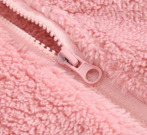 Baby & Toddler Girls Hooded Jacket Fleece Hoodie Winter, Spring, Autumn Warm Solid Color Coat with Cute Bear Ear Sweater in Saudi Arabia