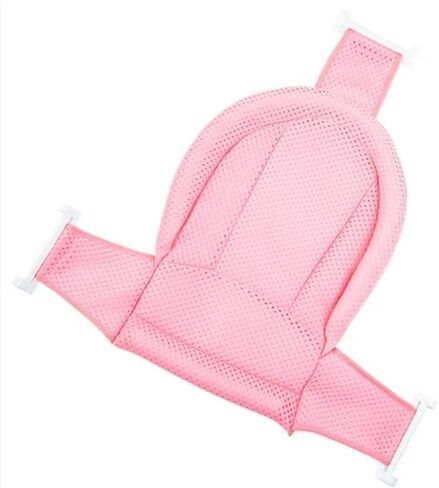 0-18 Months Newborn Bathtub Mat Adjustable Shower Mesh Seat Support Net All-round Fixed Tub Cushion Seat Baby Bath Pillow in Saudi Arabia