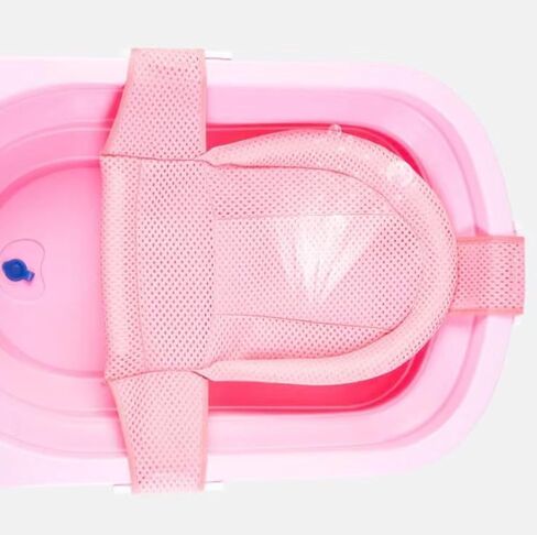 0-18 Months Newborn Bathtub Mat Adjustable Shower Mesh Seat Support Net All-round Fixed Tub Cushion Seat Baby Bath Pillow in Saudi Arabia