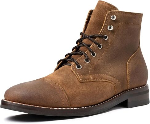 Thursday Boot Company Men's Captain Rugged and Resilient Cap Toe Boot, Brandy, 8 in Saudi Arabia