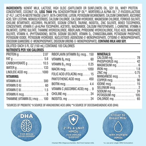 Amazon Brand - Mama Bear Advantage Premium Baby Formula Powder, 2'-FL HMO, LNnT HMOs for Immune Support, Non-GMO, 34 oz (Pack of 1) in Saudi Arabia