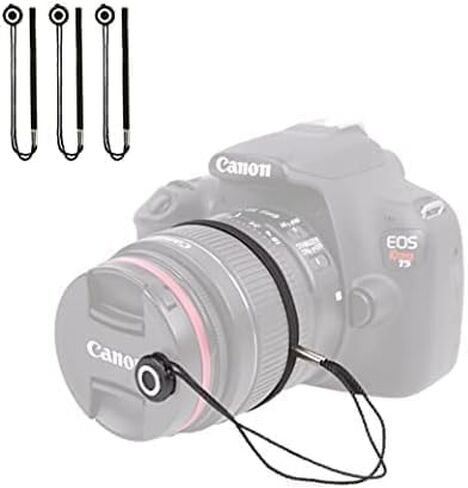 Acuvar 5 Pcs Lens Cap Keeper, Camera Lens Cap Leash for DSRL & Mirrorless Lenses - Lens Cap Tether/Lens Holder for Canon, Nikon, Sony, Sigma, Tamron & Others Camera Lens Accessories in Saudi Arabia