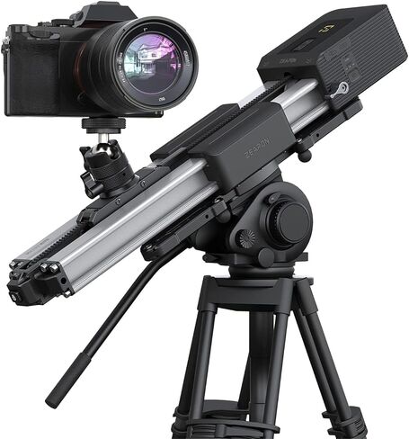 ZEAPON Motorized Micro 2 Plus Camera Slider, 54cm/21in Travel Distance, 4.5kg Carrying Capacity 39 Decibels Motor 30s Magnetic Quick Release Secure Locking 3 Adjustable Speeds in Kuwait