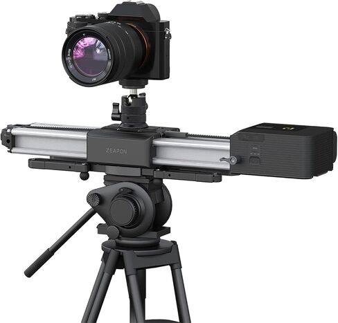 ZEAPON Motorized Micro 2 Plus Camera Slider, 54cm/21in Travel Distance, 4.5kg Carrying Capacity 39 Decibels Motor 30s Magnetic Quick Release Secure Locking 3 Adjustable Speeds in Kuwait