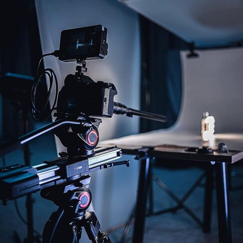 ZEAPON Motorized Micro 2 Plus Camera Slider, 54cm/21in Travel Distance, 4.5kg Carrying Capacity 39 Decibels Motor 30s Magnetic Quick Release Secure Locking 3 Adjustable Speeds in Kuwait