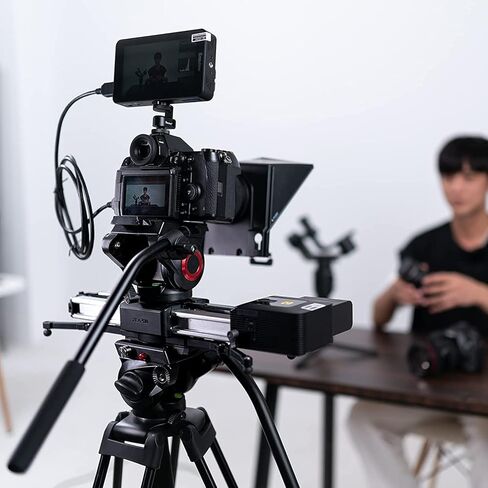 ZEAPON Motorized Micro 2 Plus Camera Slider, 54cm/21in Travel Distance, 4.5kg Carrying Capacity 39 Decibels Motor 30s Magnetic Quick Release Secure Locking 3 Adjustable Speeds in Kuwait