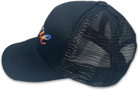 Sol Baby Local Serape Print Black Adjustable Snapback Mesh Trucker Hat - Beach Baseball Cap for Infants, Toddlers & Youths in Kuwait