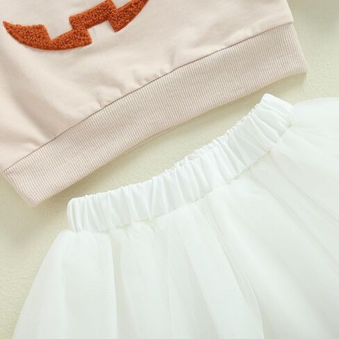 Toddler Baby Girl Christmas Outfit Long Sleeve Crewneck Sweatshirt Gingerbread Tulle Skirt Set Girls Christmas Dress in Kuwait
