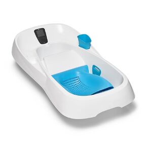 4moms Cleanwater Tub, 3-in-1 Grow-with-Me Baby Bathtub with Digital Thermometer for Newborns to Toddler
