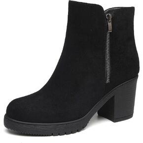 TYNDALL Women's Low Heel Platform Chunky Heel Ankle Boots Booties for Women